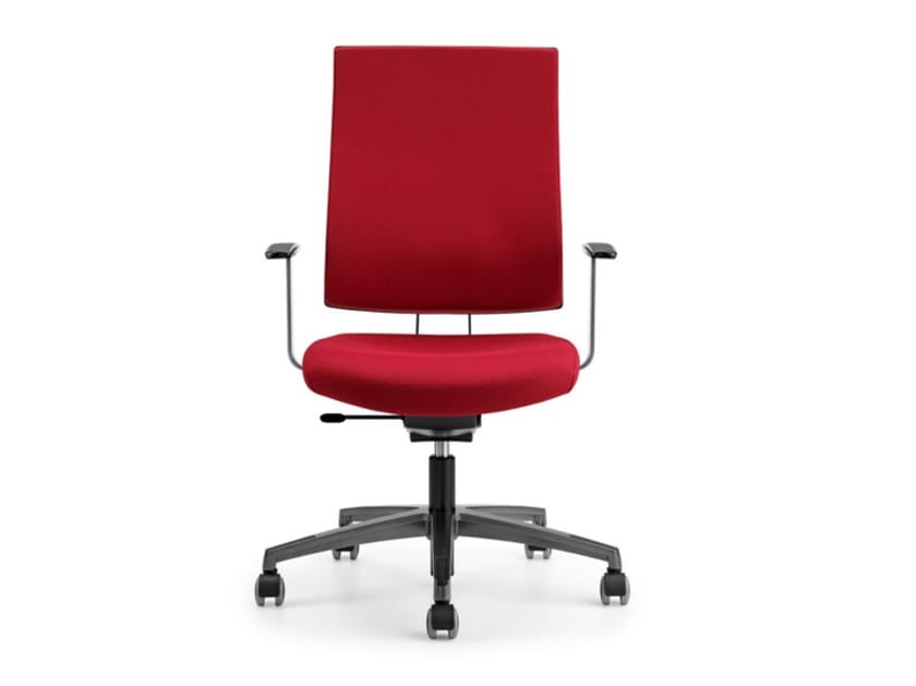 Офисное кресло из ткани с колесами и подлокотниками с 5 спицами TALIN Ally ARCH-00128350