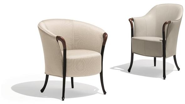 Giorgetti Кожаное кресло с подлокотниками Progetti sun-id-1448221 - Вид №1