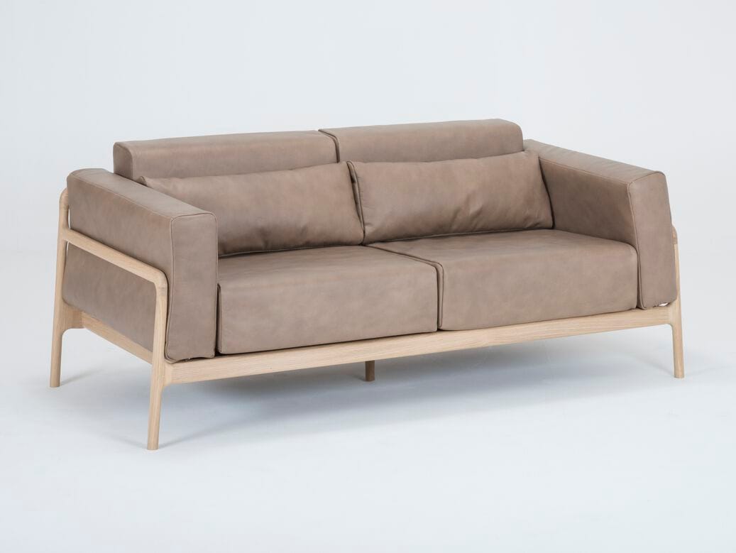 2-местный кожаный диван Gazzda Fawn ARCH-00142155