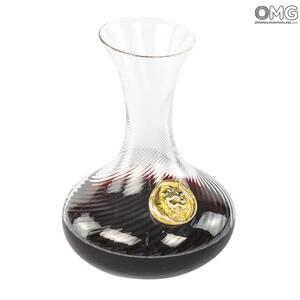 3508 ORIGINALMURANOGLASS Декантер Просекко с настоящим золотом - муранское стекло OMG 18 см