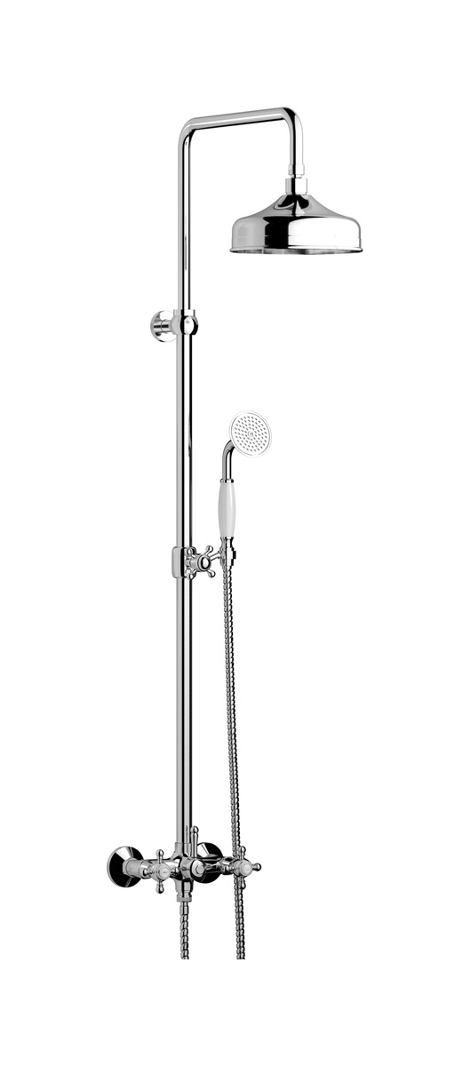 Душевая колонна с термостатом в комплекте с душевым гарнитуром. WE ARE IB hr800cc Chrome Indoor Shower