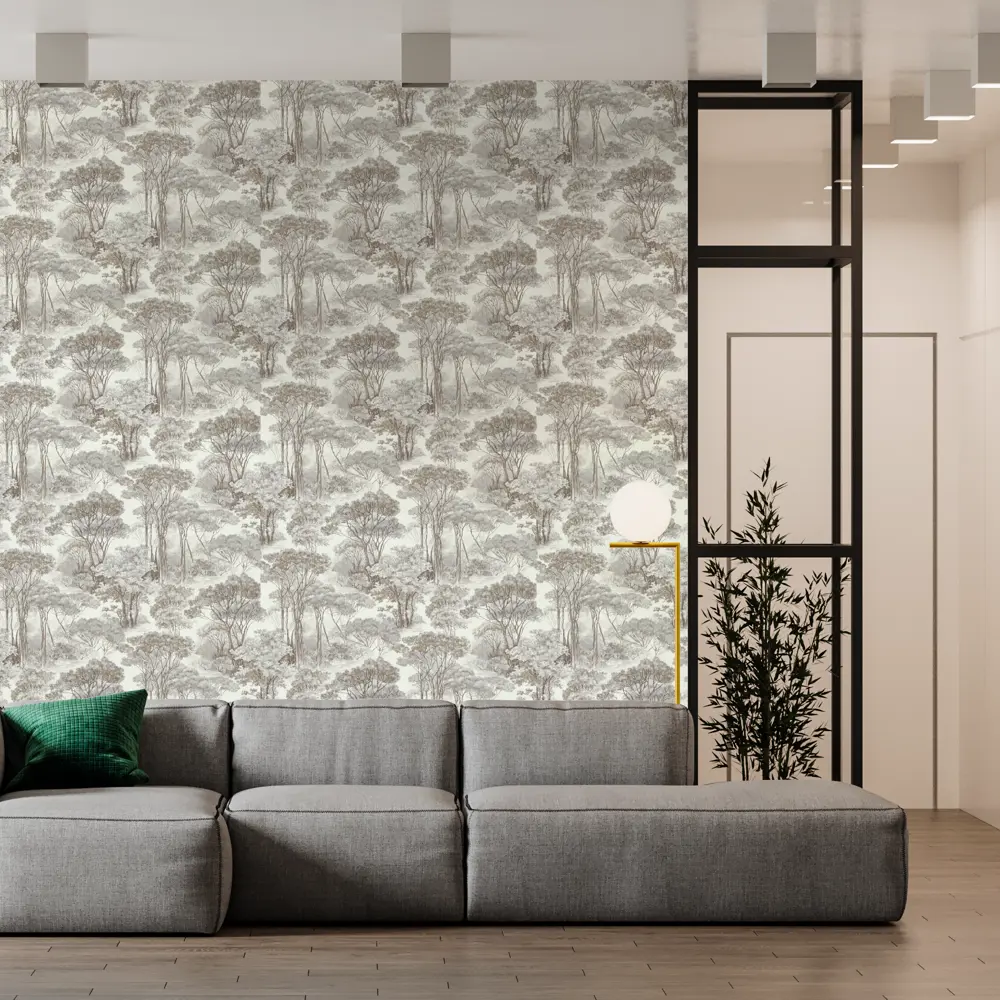 Обои флизелиновые Московская обойная фабрика Сполето черно-белые 1.06 м 4144-1 STLM-2070224 - Вид №2