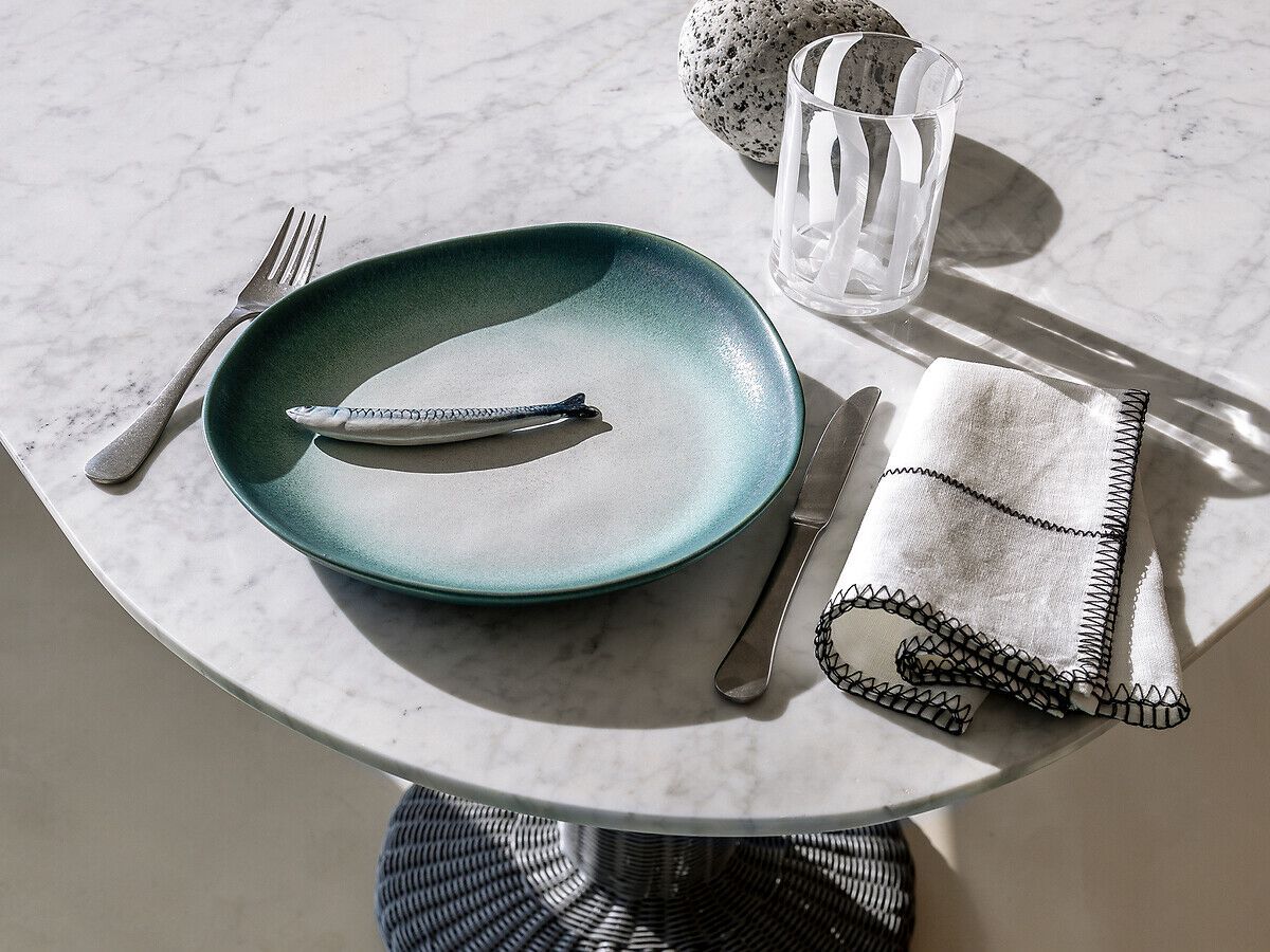 Набор круглых сервировочных тарелок из глазурованной керамики AMPM Ritual ARCH-00032668 - Вид №4