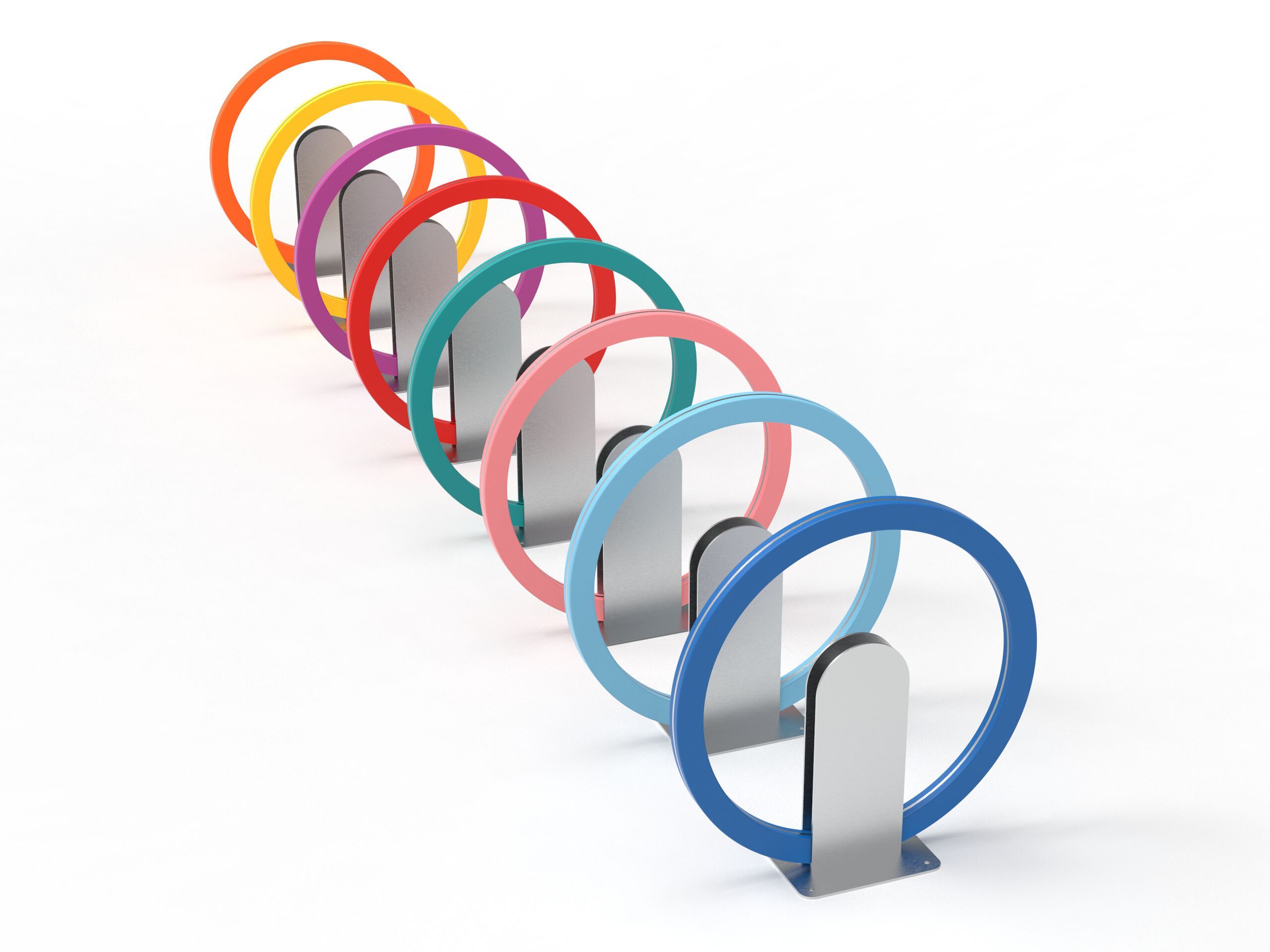 Стойка для велосипедов из полиэтилена и нержавеющей стали Donye BIKON ARCH-00070986