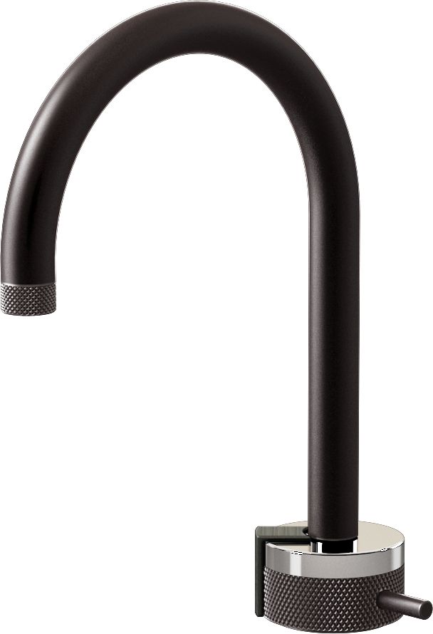 E-11502-R1PC-L2BOX-GM Однорычажный прогрессивный смеситель для раковины - излив 16см GRAFF MOD+