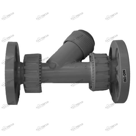 SANIT 16734000034 Обратный клапан, PP, фиксированный фланец 