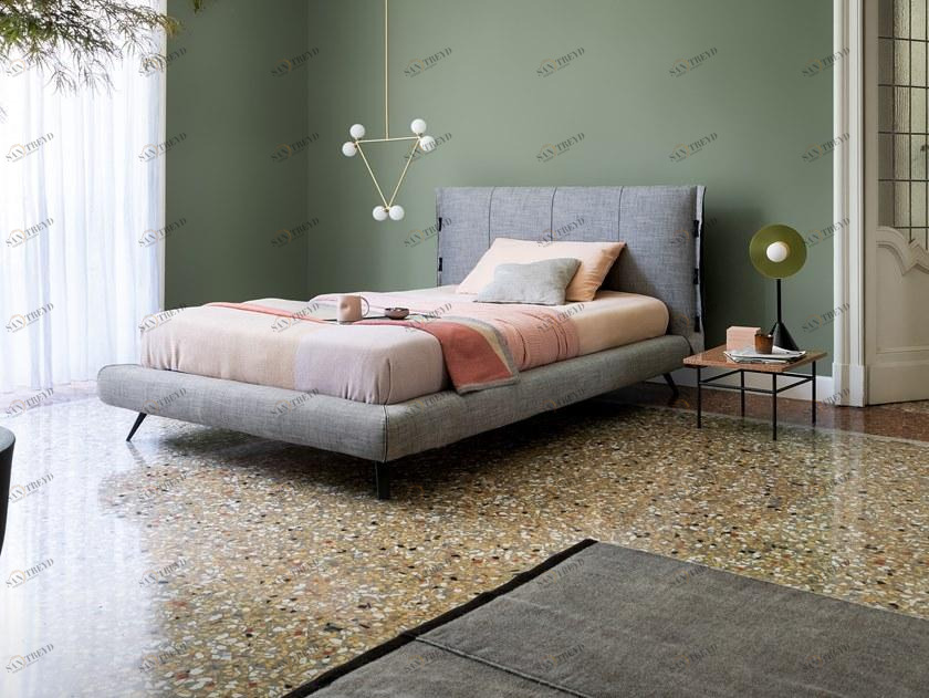 Bonaldo Односпальная кровать с мягким изголовьем Cuff sun-id-1452771