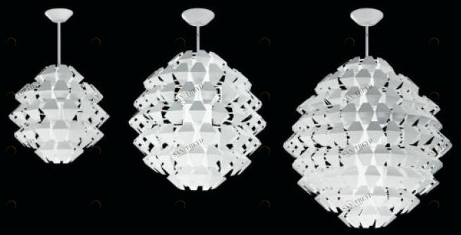 PANZERI Подвесной светильник из металла Agave L 3101