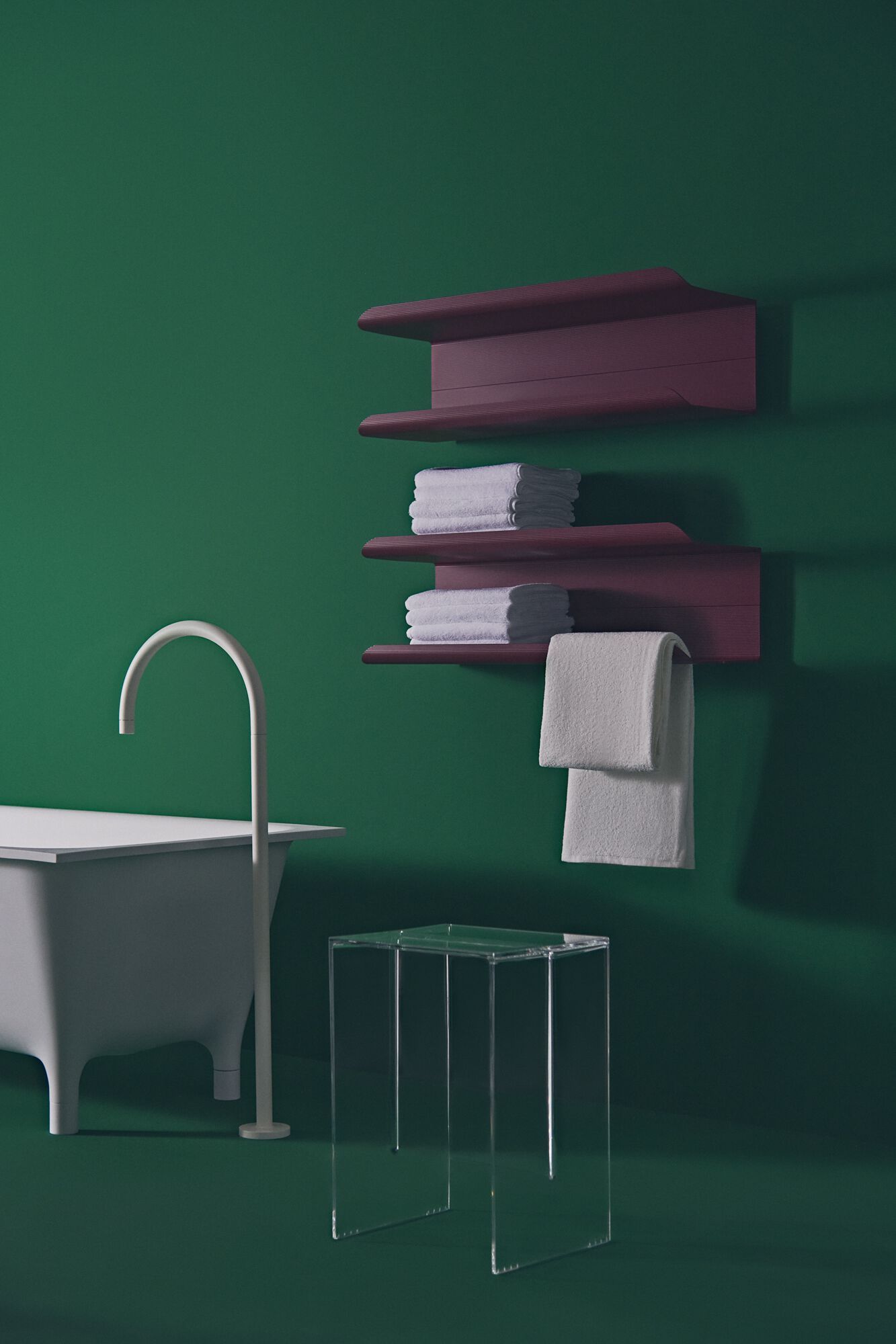 Рециркулированный алюминиевый горизонтальный полотенцесушитель Tubes Elements ARCH-00058481 - Вид №4