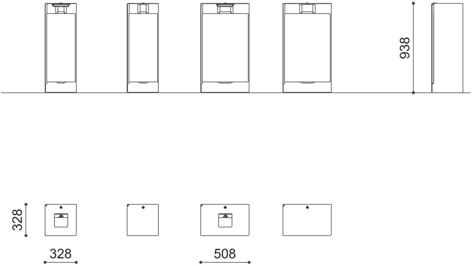 City Design Контейнер для мусора из оцинкованной стали с крышкой sun-id-1401608 - Вид №2