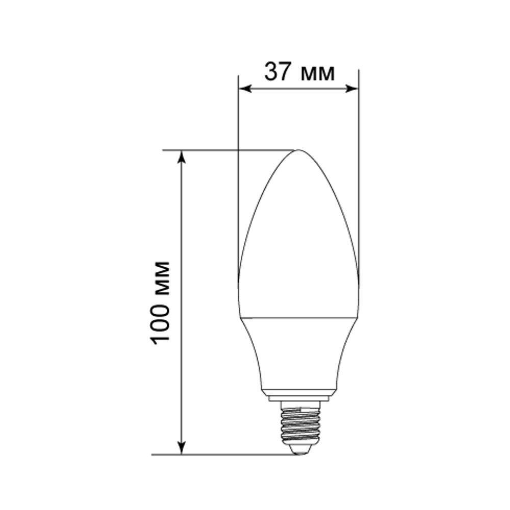 BELLIGHT Светодиодная лампа Е14 свеча 8W холодный белый свет 85637141 STLM-0930154 - Вид №5