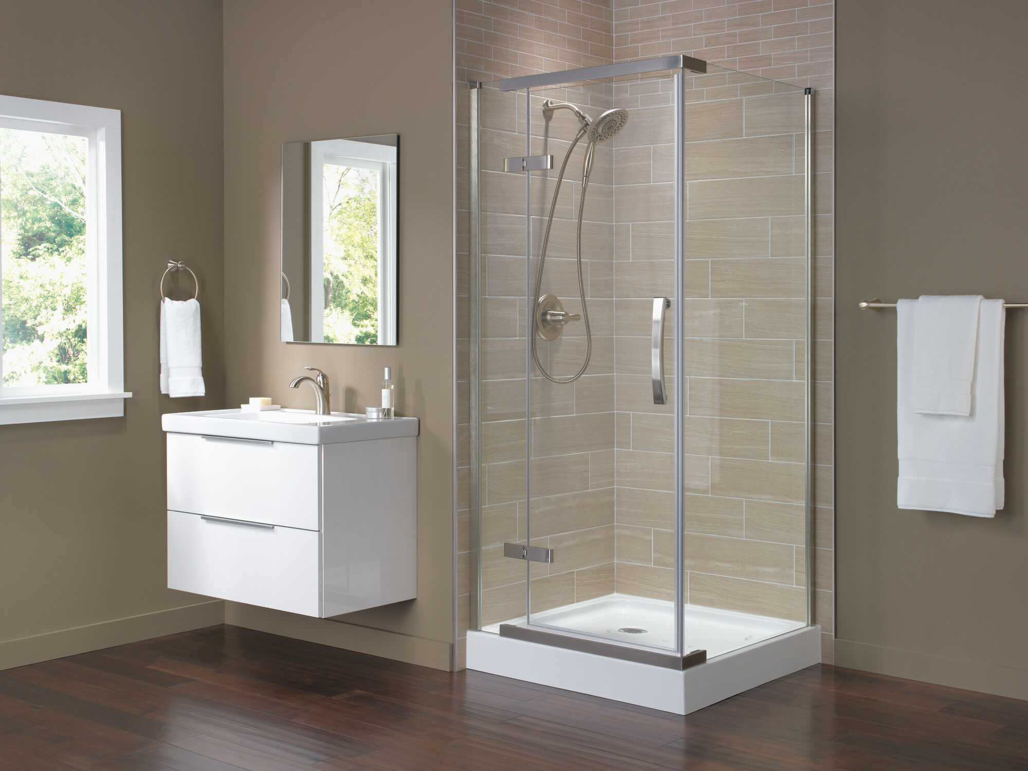 Подставка для душа 36 x 36 дюймов Delta Faucet B710912-3636-WH - Вид №4