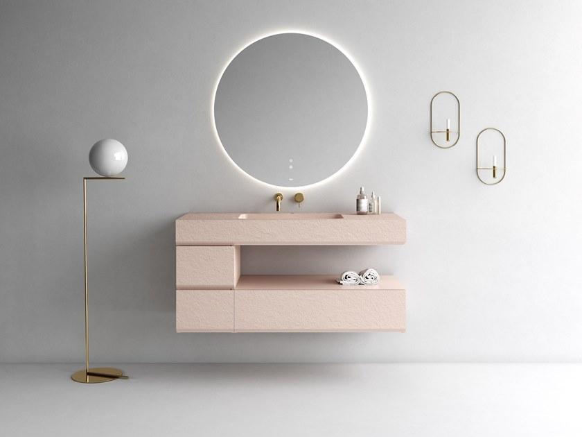 Fiora Настенная тумба под умывальник из полиуретана с ящиками Making sun-id-1515711 - Вид №16