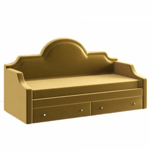 Диван-кровать детский с 2 выдвижными ящиками 90х190 см золотой DayBed KREIND DAYBED 00-3880011 Разноцветный