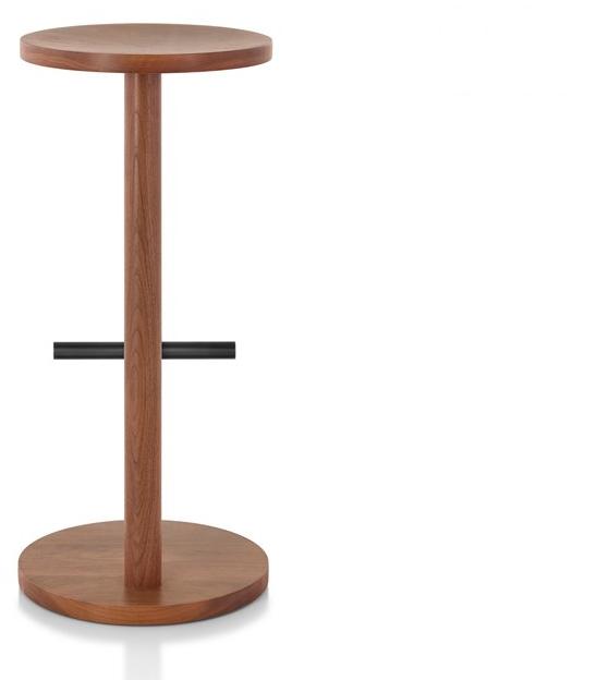 Herman Miller Высокий деревянный табурет с подставкой для ног Spot sun-id-1381436 - Вид №1