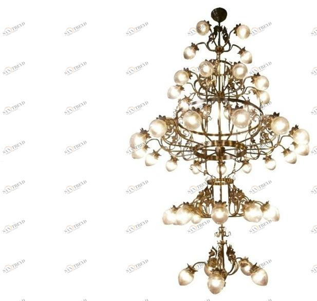 Patinas Lighting Люстра из латуни ручной работы Lyon sun-id-1349163