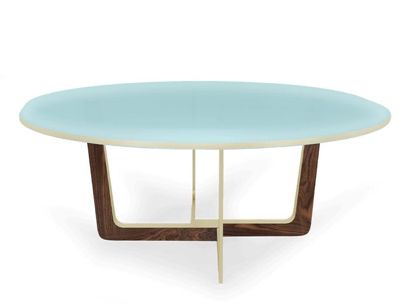 Стол для гостиной из дерева и стекла Essential Home MAXIME ARCH-00041115