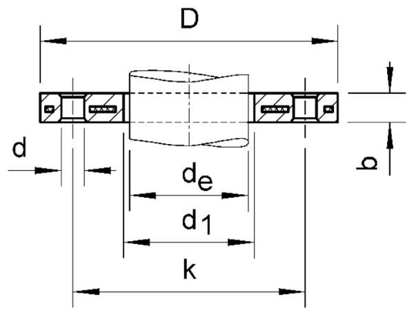 SANIT 680408 Свободный фланец, ПП / конец заглушки стали  - Вид №1