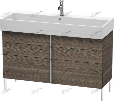 VA658905151 Vero Air Тумбочка напольная Сосна коричневая, декор Duravit