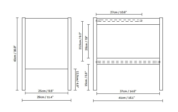 Деревянный прямоугольный журнальный столик Form & Refine JOURNAL ARCH-00074925 - Вид №16