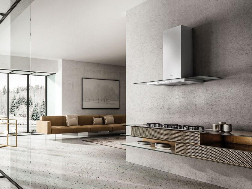 Elica Настенная вытяжка из нержавеющей стали и стекла Flat glass plus sun-id-1348841 - Вид №1