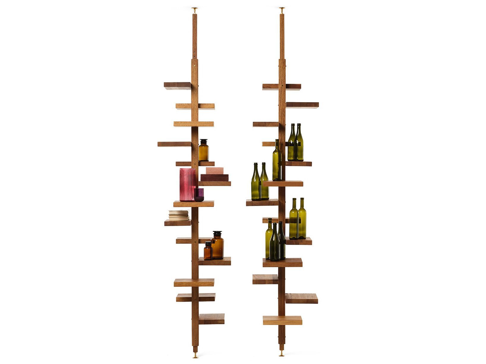 Книжный шкаф iroko с креплением пол-потолок Mogg Аделаида ARCH-00056993