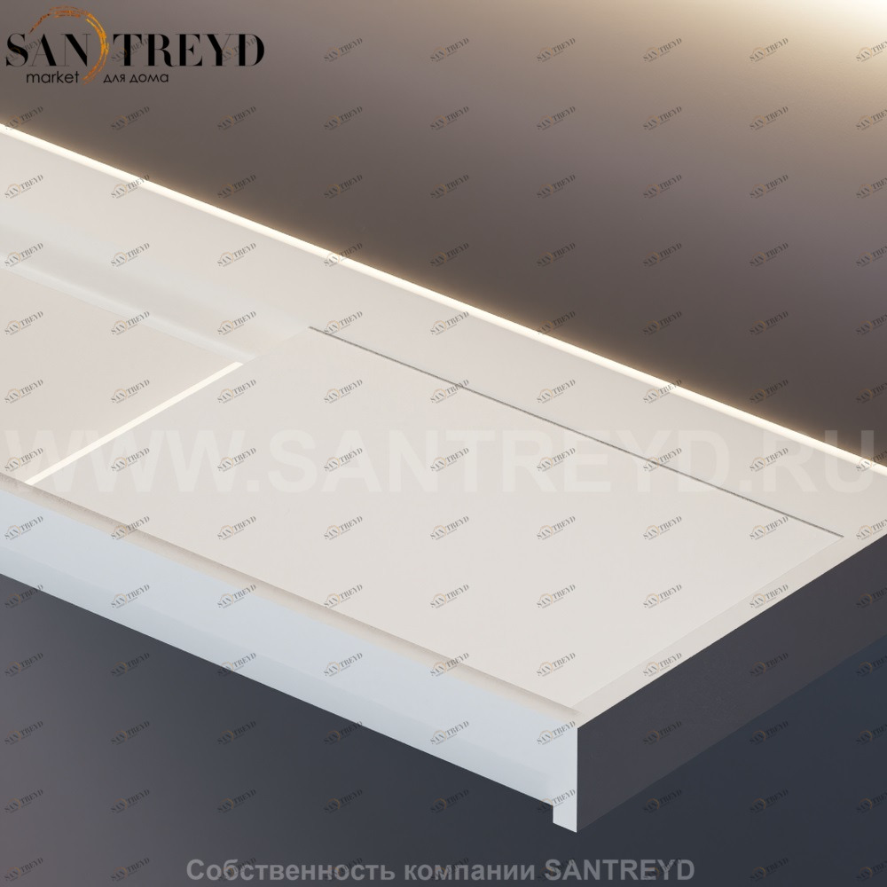 EVOLUZIONE Полка на раковину белая ACOM6038Z Agape