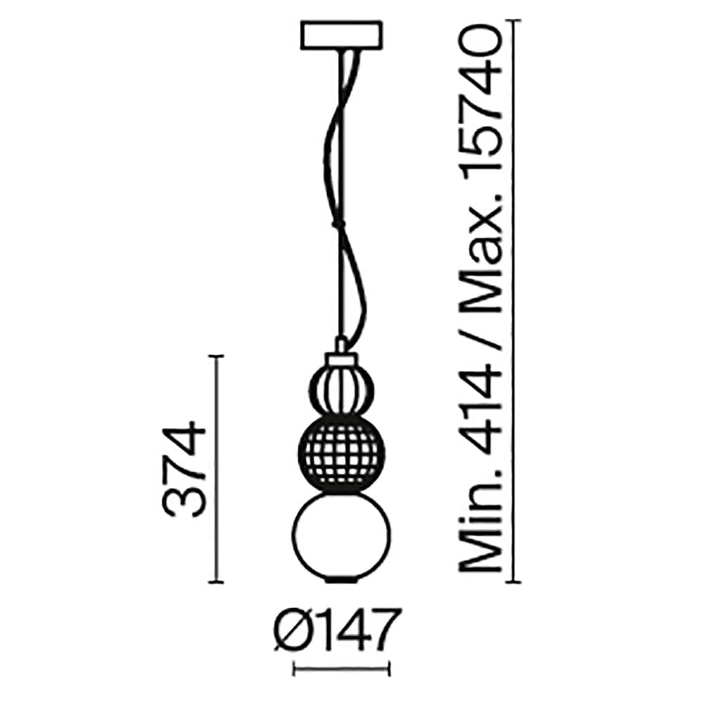Выдувное стекло светодиодный подвесной светильник Maytoni Collar ARCH-00099017 - Вид №4