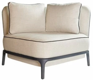 Paolo Castelli Угловое кресло из ткани с подлокотниками