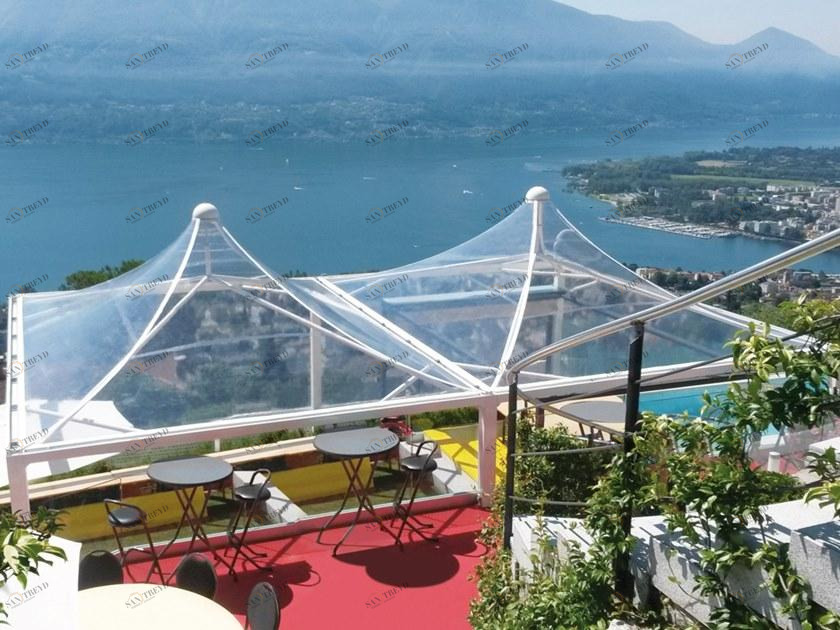 Sprech Беседка из оцинкованной стали с огнеупорным листом ПВХ. Airone system sun-id-1378825