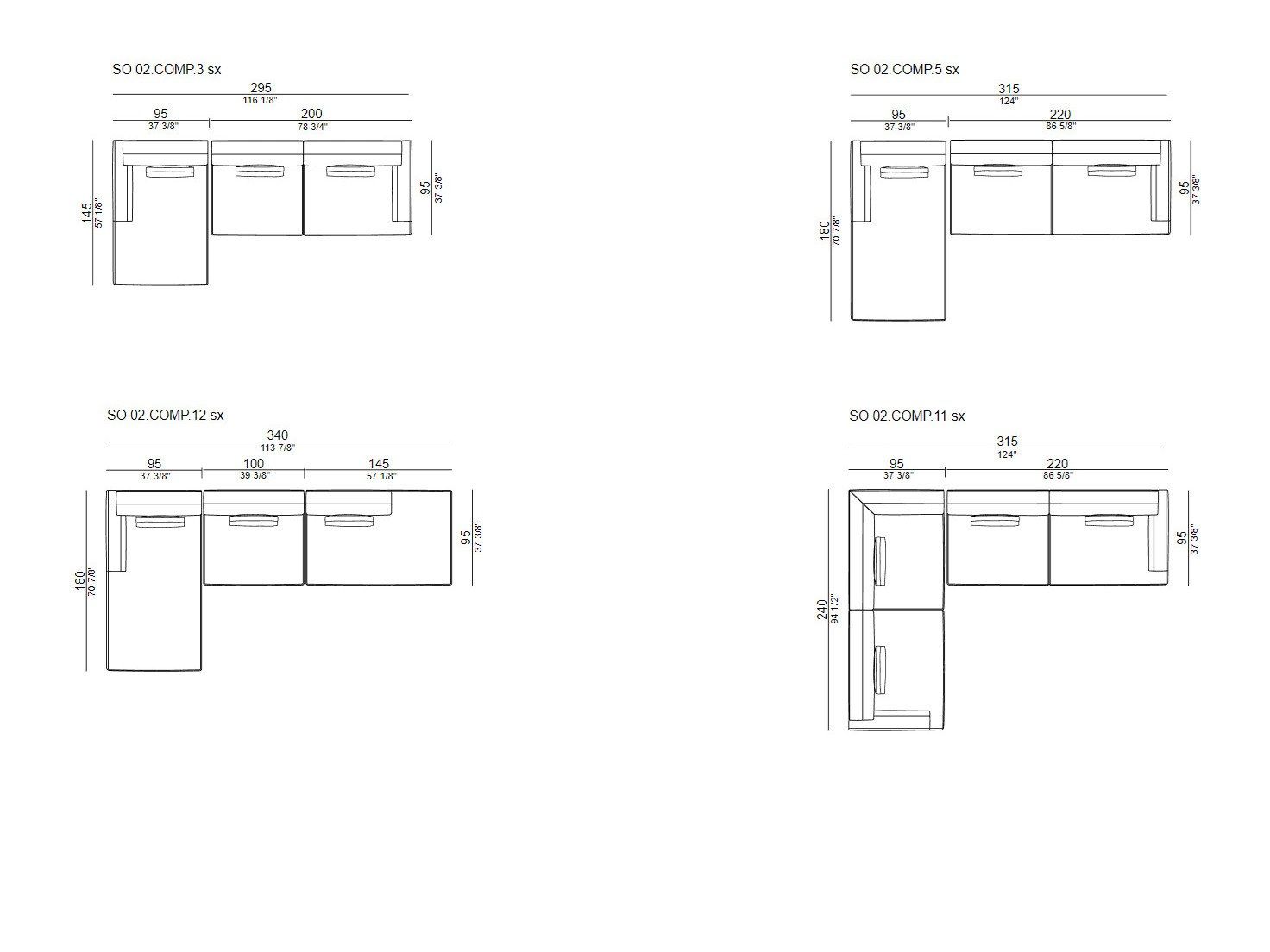 Тканевый диван с полуостровом CASA Италия ARCH-00080366 - Вид №9