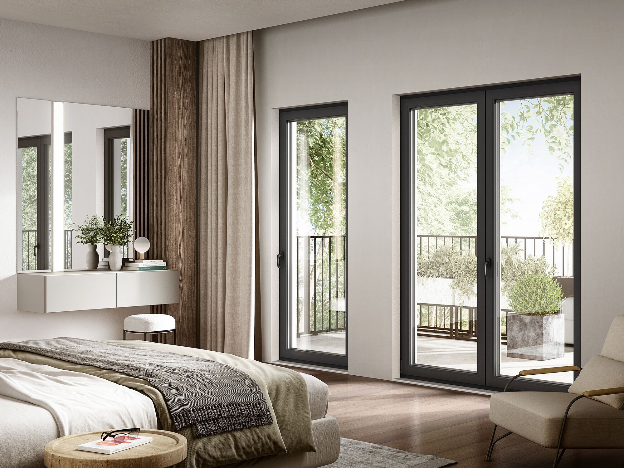 Окно ПВХ с алюминиевой крышкой Tecnoplast Sistema P80 ALU ARCH-00149222 - Вид №2