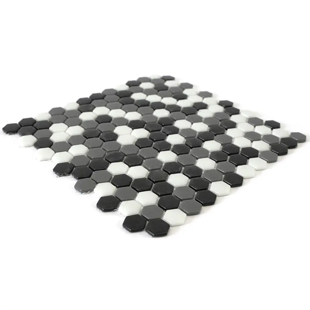 Мозаика стеклянная Natural STP-BK005-HEX 29x29 см цвет разноцветный Santreyd Steppa STLM-2207602 - Вид №3