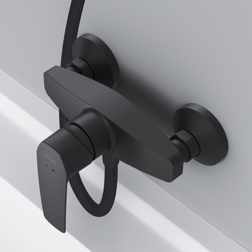 F90A20022 смеситель для душа черный шт. AM.PM Gem - Вид №1