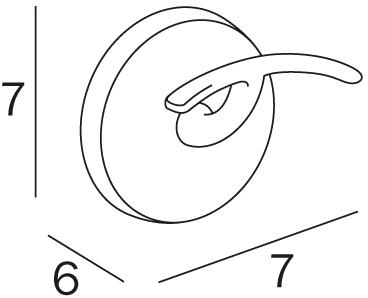 INDA® Крючок для халата  A23210  - Вид №1