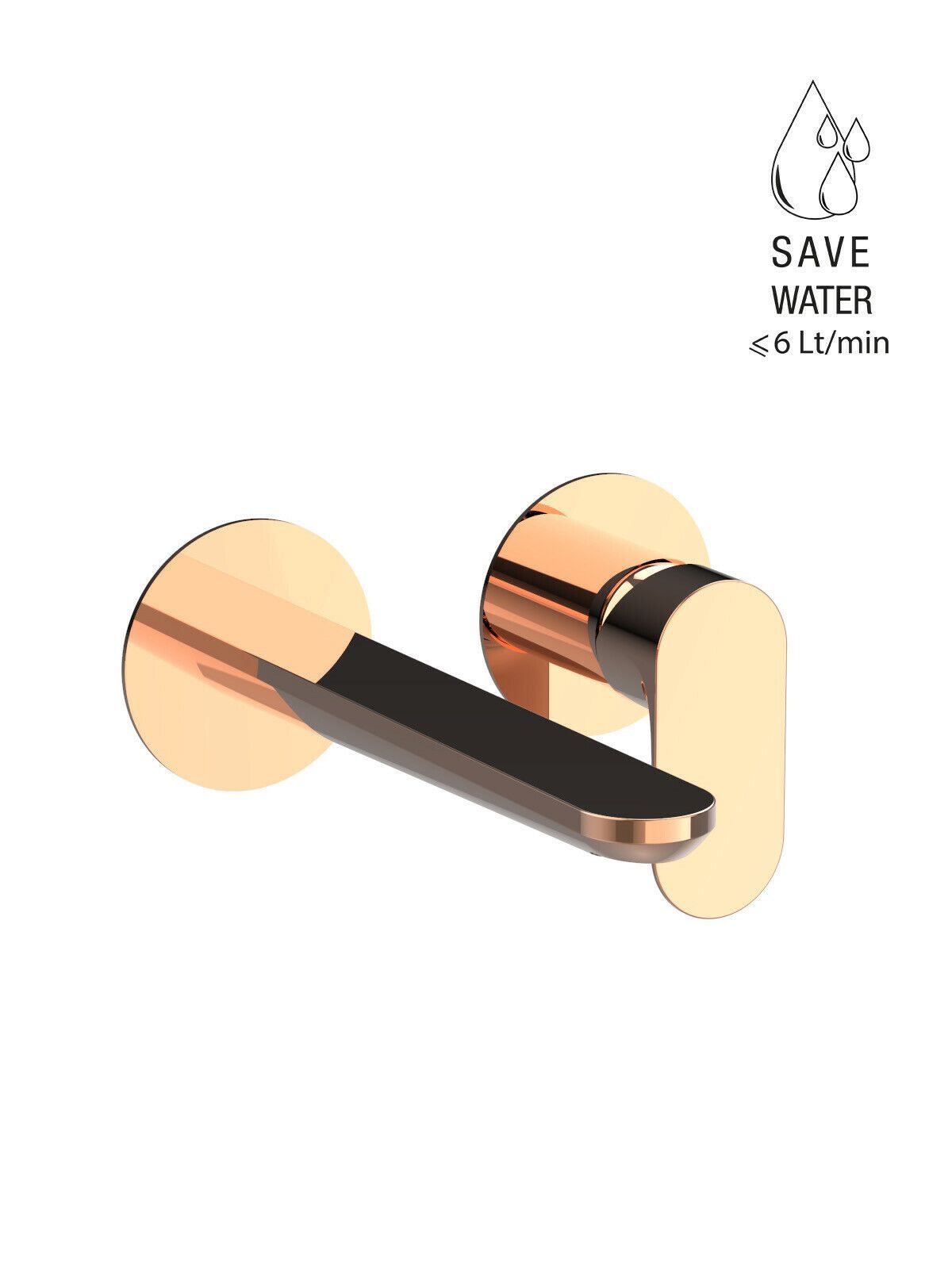 Настенный смеситель для раковины без слива с ограничителем расхода Rubinetterie Frattini Lea ARCH-00000218 - Вид №13