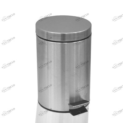 Ведро для мусора 8л. хром Н105 (Z) ZALEL 2412436