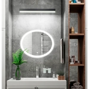Зеркало для ванной Omega Glass Тип 2 SD942 с подсветкой 60x90 см овальное