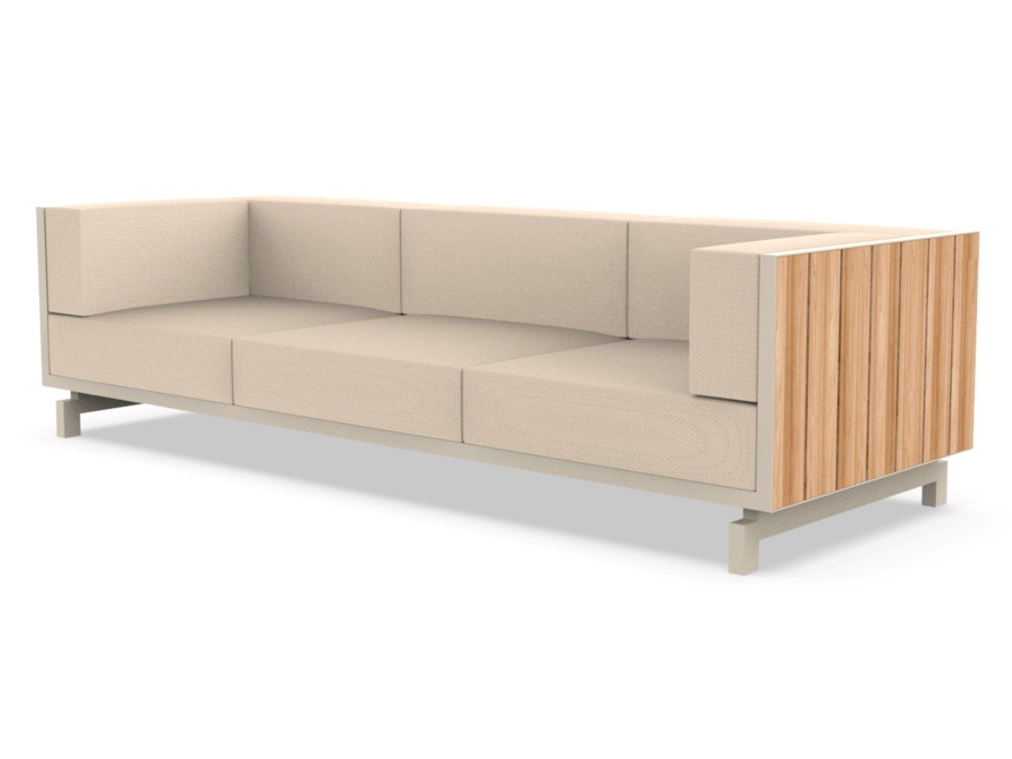 Алюминиевый и деревянный садовый диван Vondom виноградник ARCH-00118339 - Вид №7