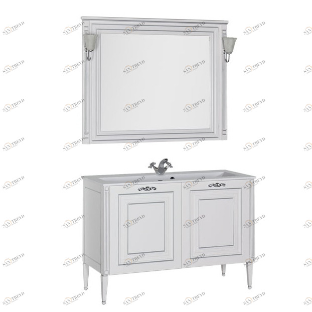 Комплект мебели Aquanet Паола 120 белый ПАЛЛАДА 00182131