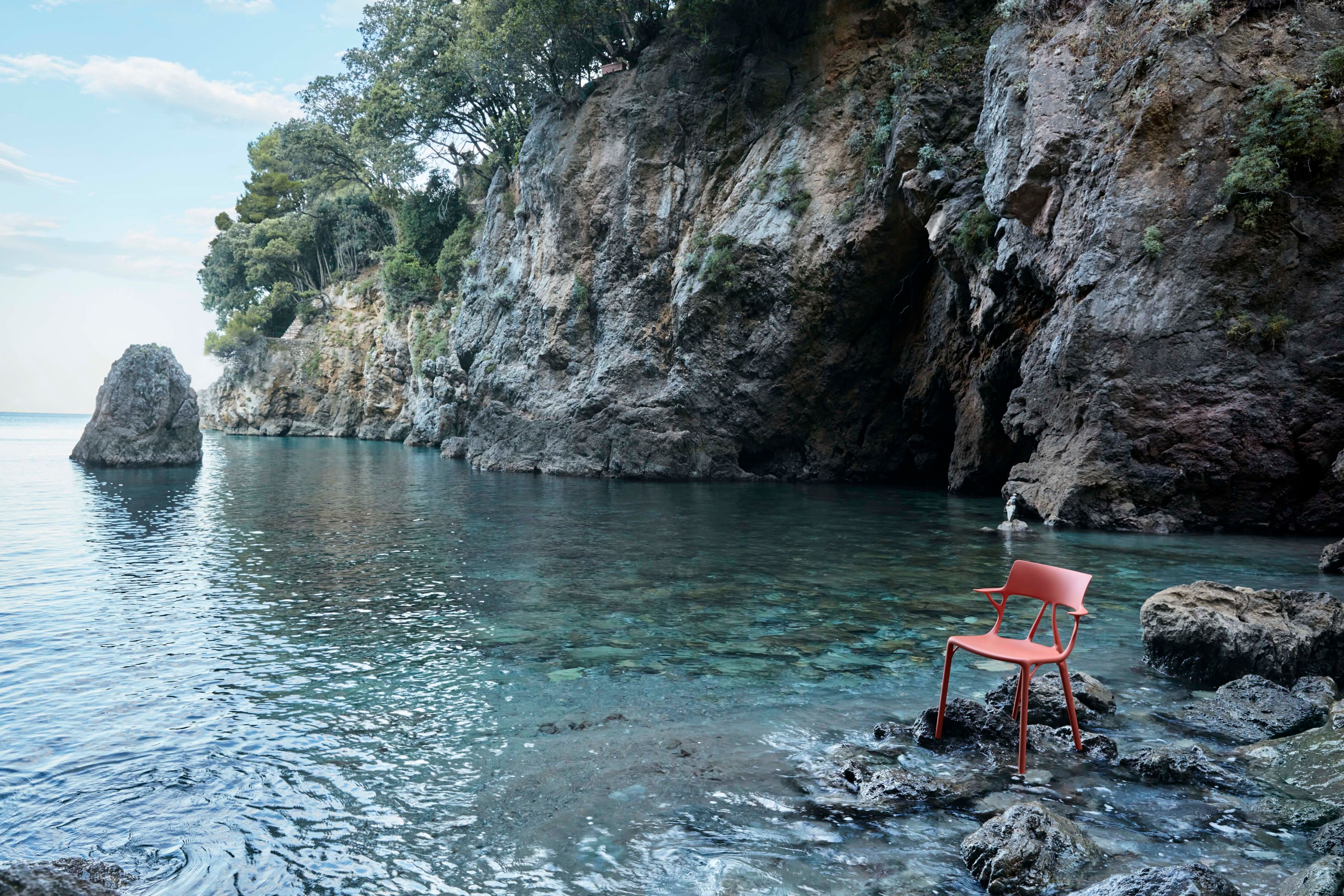 Стул из переработанного инженерного пластика с подлокотниками Kartell A. I ARCH-00030054 - Вид №30