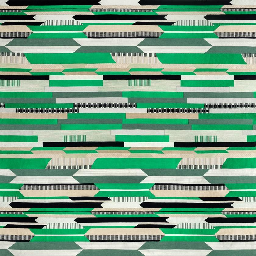 Dedar Жаккардовая шелковая ткань с графическими мотивами  T20021  - Вид №3