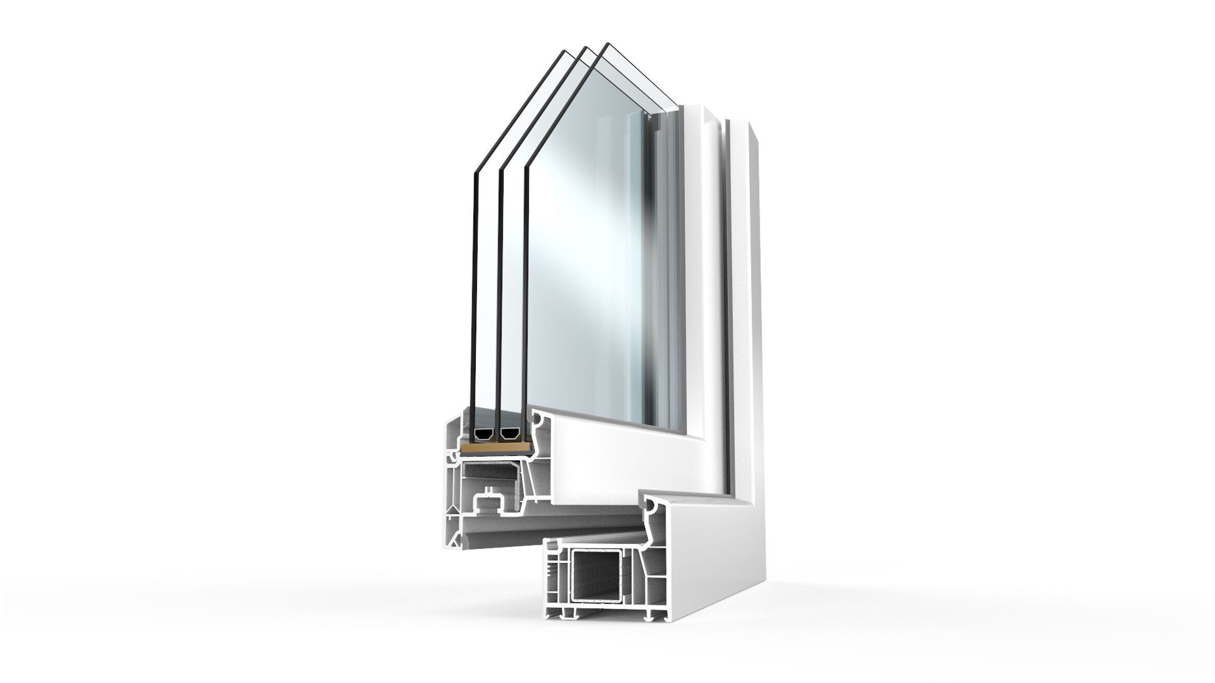 ПВХ створки окна Veka SOFTLINE 76 ARCH-00030650 - Вид №1