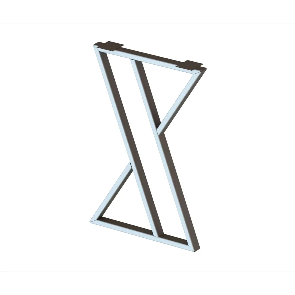 Подстолье для рабочей поверхности Лофт 85 см  Z-образное металл цвет белый METALLCART STLM-2107306