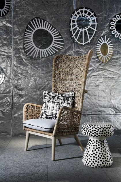 Gervasoni Кресло Bergere из ротанга Inout sun-id-1366926 - Вид №2