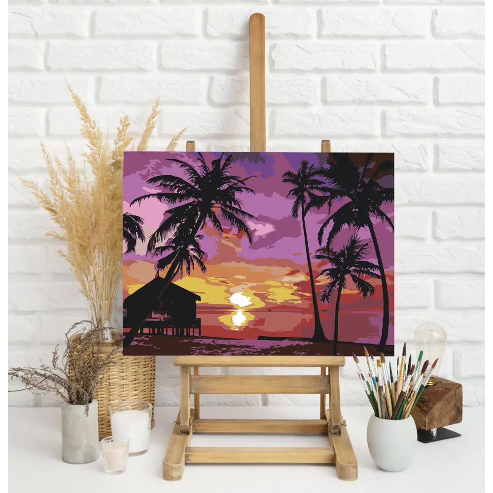 Картина по номерам Вечер на остров 50х40 см FBRUSH STLM-2021599 - Вид №2