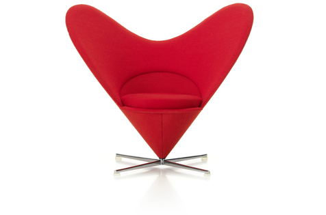 VITRA Миниатюрное конусное кресло в форме сердца Verner Panton, 1958 Vitraglobal sun-id-1986564