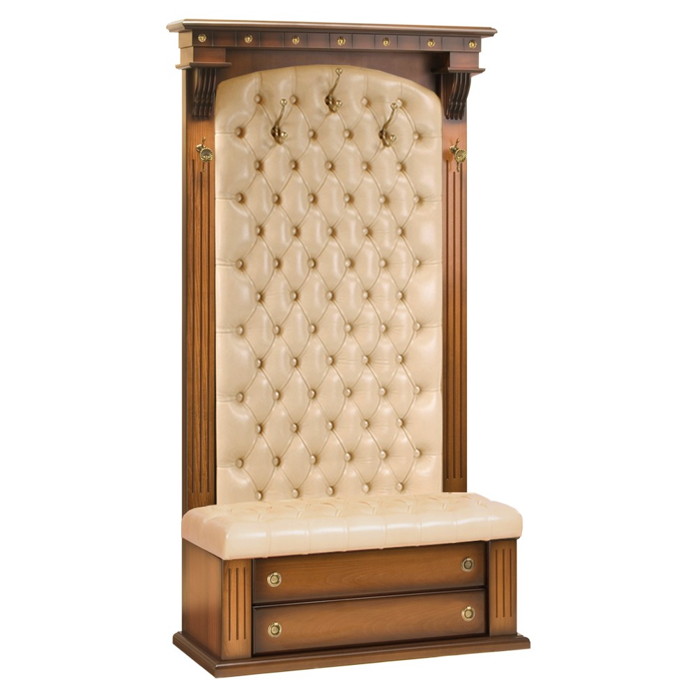 11157 Прихожая с ящиком Тауэр 1/1 Орех Беж BOGACHO 4627138224717