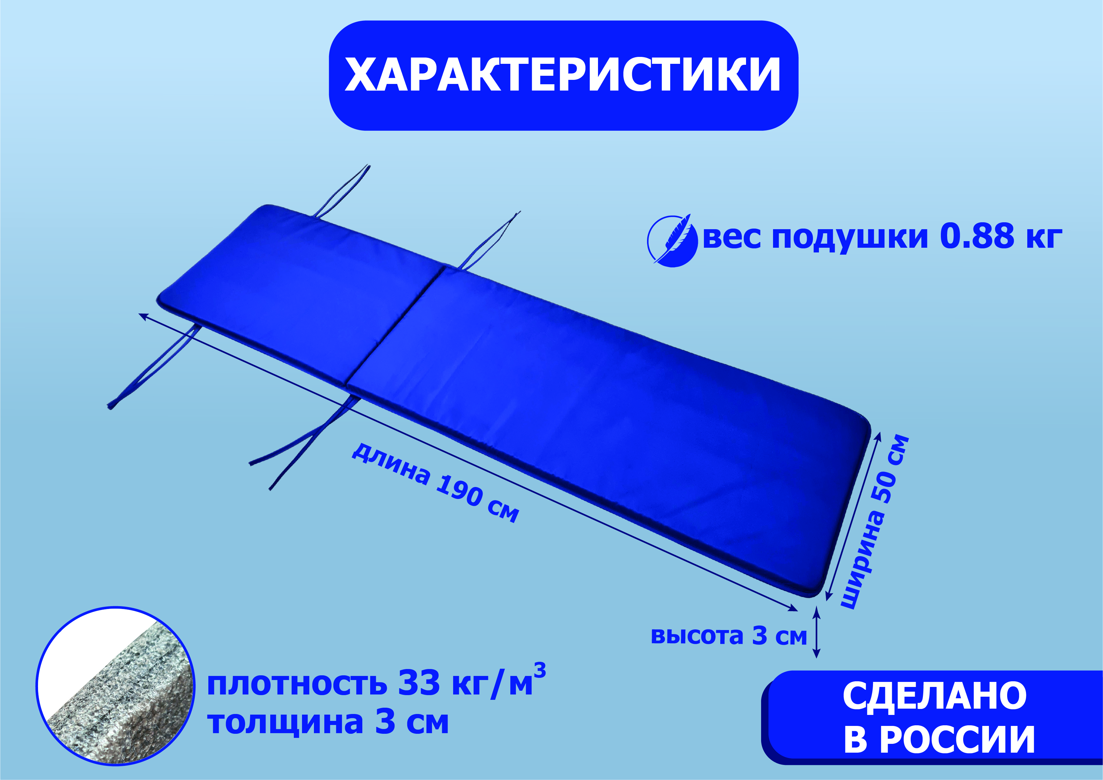 Подушка для шезлонга Santreyd Adriano - комфортный отдых у воды 84461726 STLM-0050308 - Вид №3