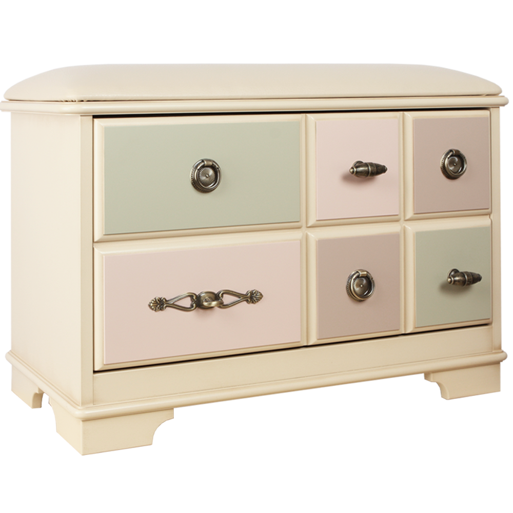 11540 Банкетка Пандора 3 с ящиком Айвори Акварель BOGACHO 4627145741924